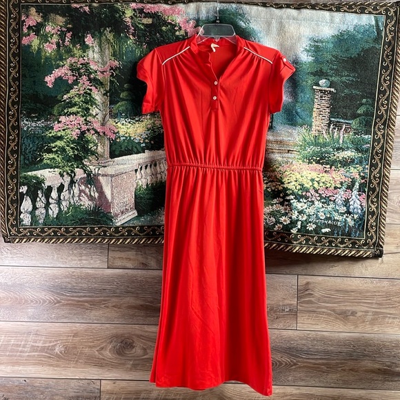 Timely Trends Ladies Dress, Size 9, Red, Vintage 80’s 90’s - Picture 2 of 8